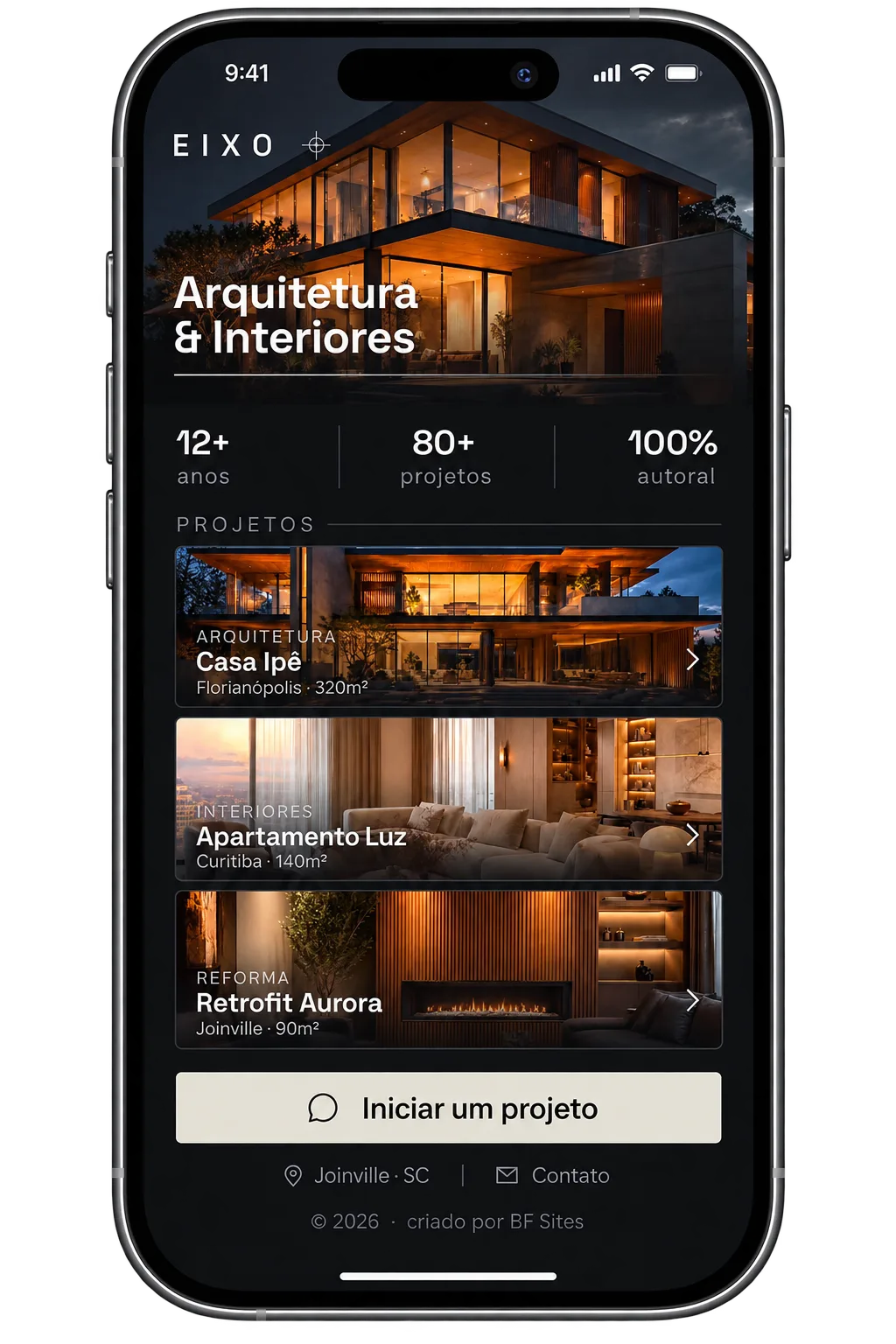 Link da Bio: Eixo Arquitetura e Interiores